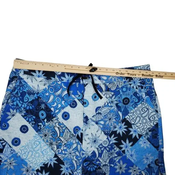 Ripskirt Hawaii Patchwork Blues Sport Skirt Womens XXL Golf Pickleball Pockets - Picture 9 of 10